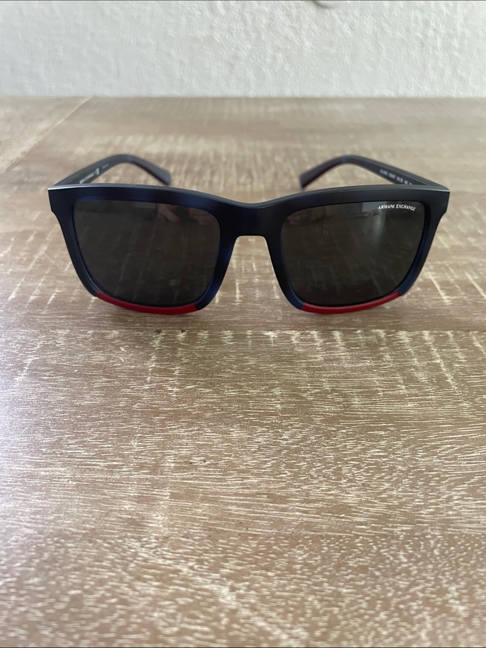 Armani Exchange Men’s Black Square Sunglasses AX 4067S 8230/87